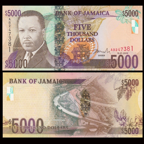 5000 dollars Jamaica 2009