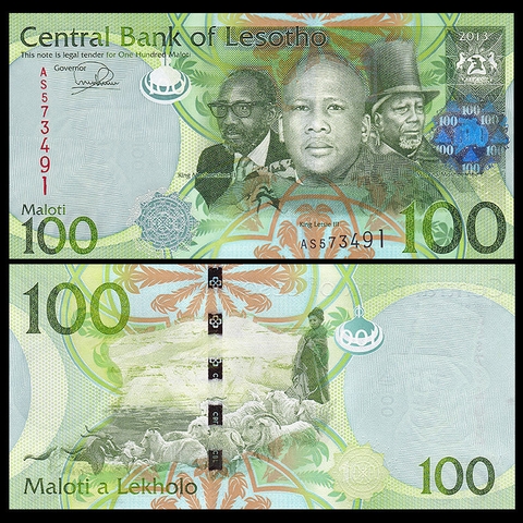 100 maloti Lesotho 2013