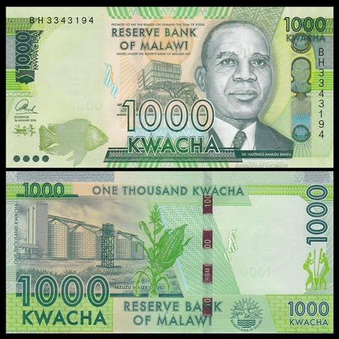 1000 kwacha Malawi 2016