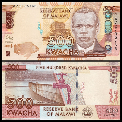 500 kwacha Malawi 2014