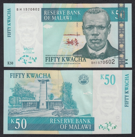 50 kwacha Malawi 2007