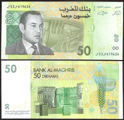 50 dirhams Marocco 2002