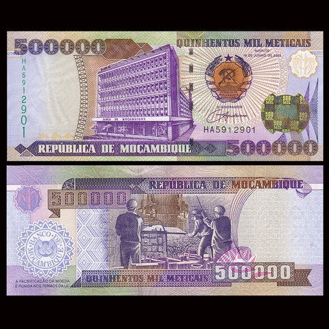 500000 meticais Mozambique 2003
