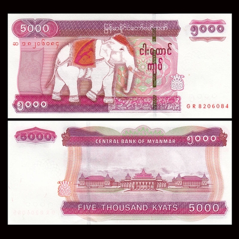 5000 kyats Myanmar 2015