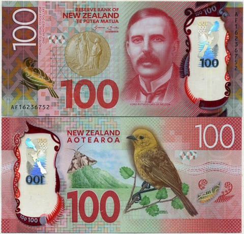 100 dollars New Zealand 2015 polymer