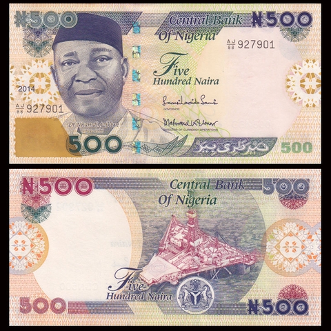 500 naira Nigeria 2014