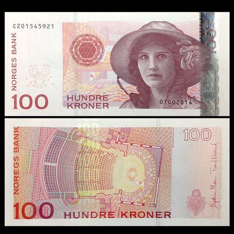 100 kroner Norway 2014