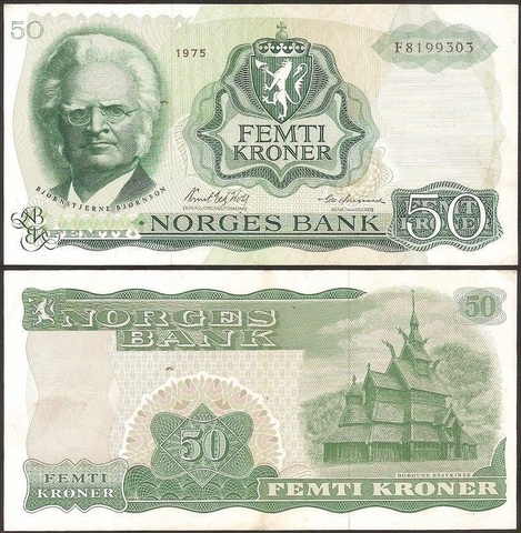 50 kroner Norway 1975