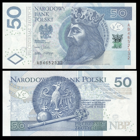 50 zlotych Poland 2014
