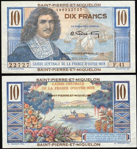 10 francs Saint Pierre & Miquelon 1950