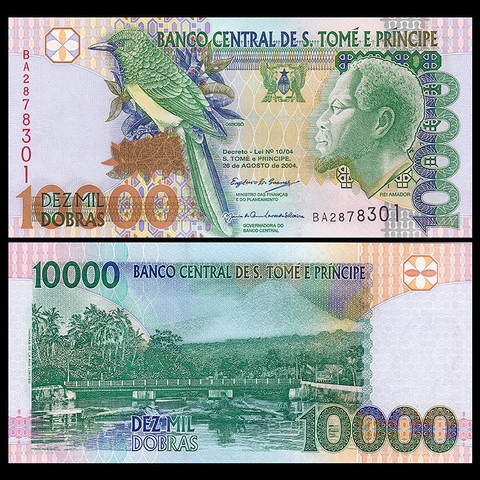 10000 dobras Saint Thomas & Principe 1996