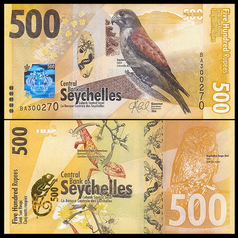 500 rupees Seychelles 2016