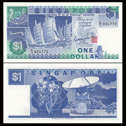 1 dollar Singapore 1987