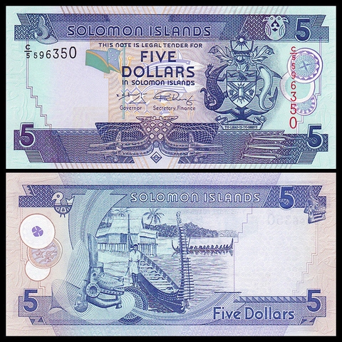 5 dollars Solomon Islands 2006