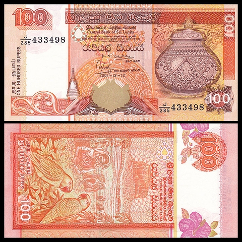 100 rupees Srilanka 2001