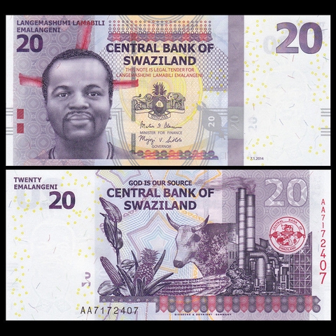 20 emalangeni Swaziland 2014