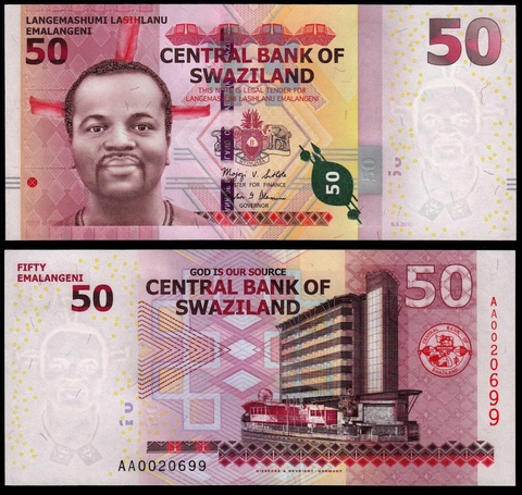50 emalangeni Swaziland 2014