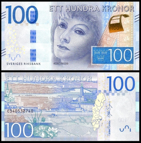 100 kronor Sweden 2016