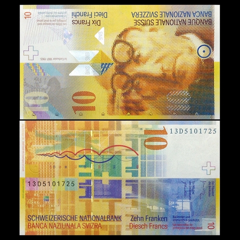10 francs Switzerland 2008