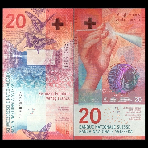 20 francs Switzerland 2017