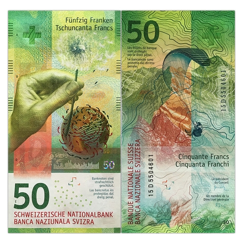 50 francs Switzerland 2016