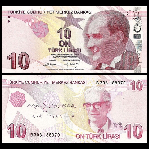 10 lira Turkey 2009