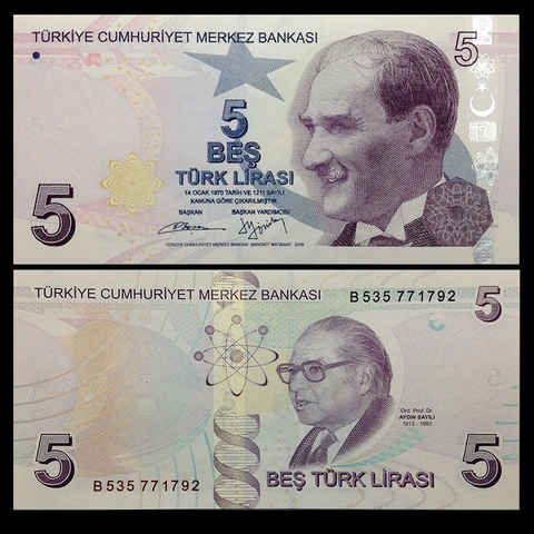 5 lira Turkey 2009