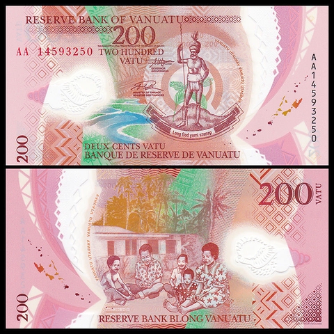 200 vatu Vanuatu 2014 polymer