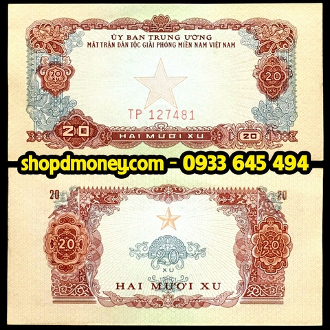 20 xu Ủy Ban Mặt Trận 1963