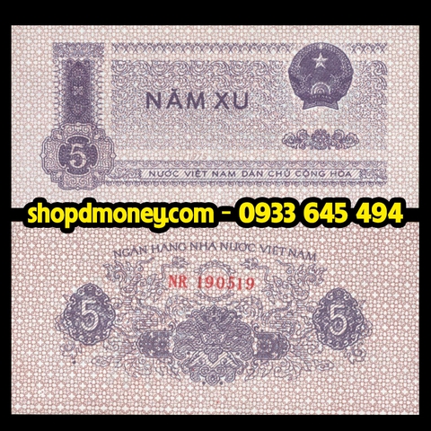 5 xu Việt Nam Dân Chủ Cộng Hòa 1975