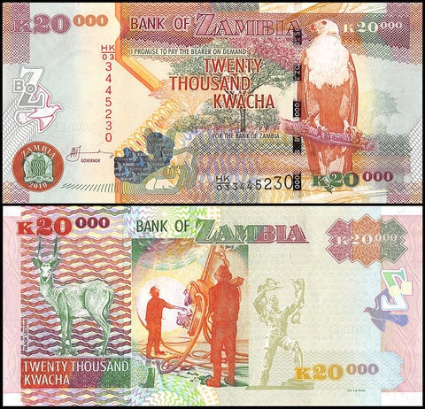 20000 kwacha Zambia 2011