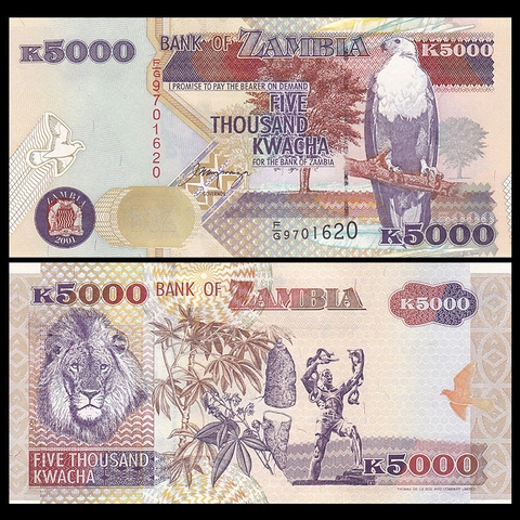 5000 kwacha Zambia 2011