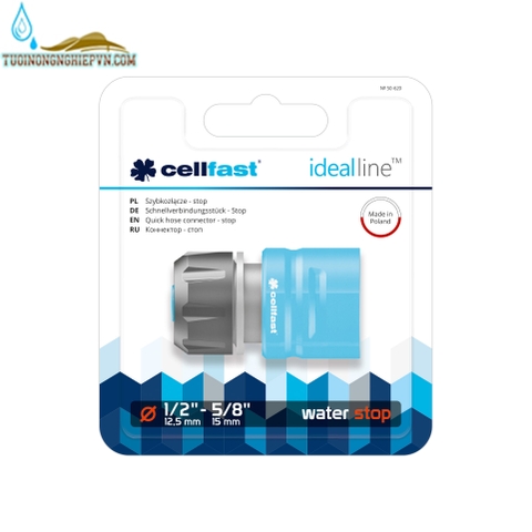 Cút nối nhanh Stop cellfast ideal line plus 21mm