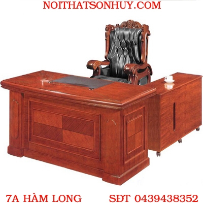 DT2010V4 Bàn lãnh đạo Veneer nội thất Hòa Phát