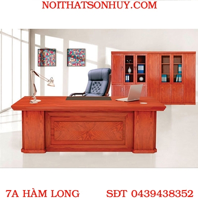 DT2010V5 Bàn lãnh đạo Veneer nội thất Hòa Phát