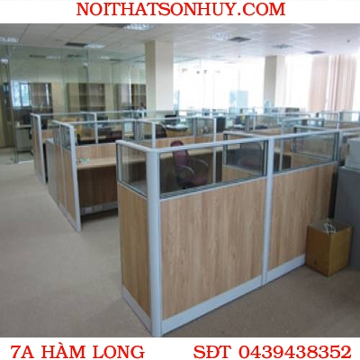 VNTA-11 vách ngăn khung nhôm bọc gỗ laminate Sơn Huy