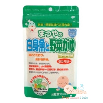 Bột ăn dặm Matsuya vị sò điệp cá và rau củ 6m