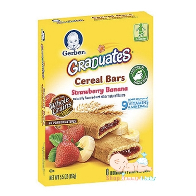 Bánh ngũ cốc Gerber Graduates Strawberry Banana