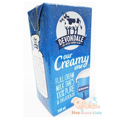Sữa tươi devondale dạng nước 150ml ( thùng 32 hộp )