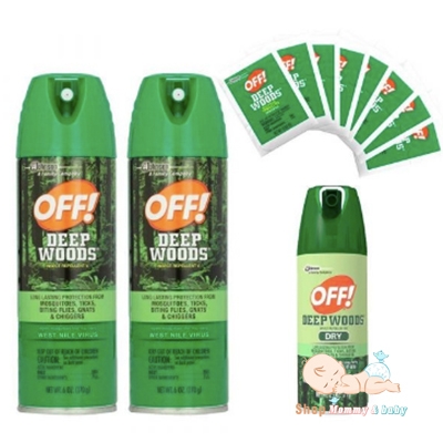 Xịt chỗng muỗi và côn trùng Off Deep Wood dry