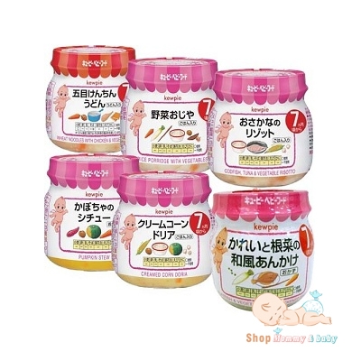Kewpie hủ ăn dặm cho bé 5, 7, 9 tháng trở lên
