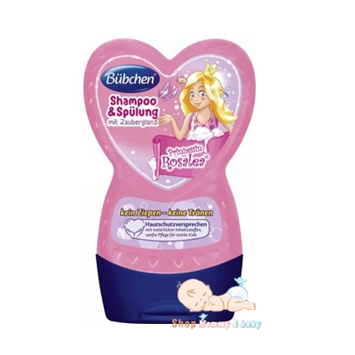 Dầu gội và xả 2 in 1 Bubchen - Công chúa Rosalea 230ml