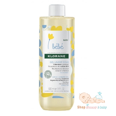 Sữa tắm gội Klorane Bébé cho bé từ sơ sinh 500ml