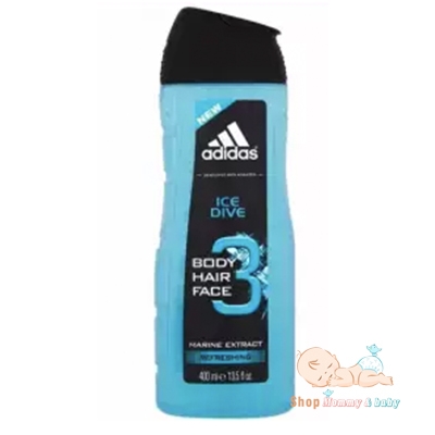 Sữa tắm gội rửa mặt 3 trong 1 cho nam 400ml Adidas