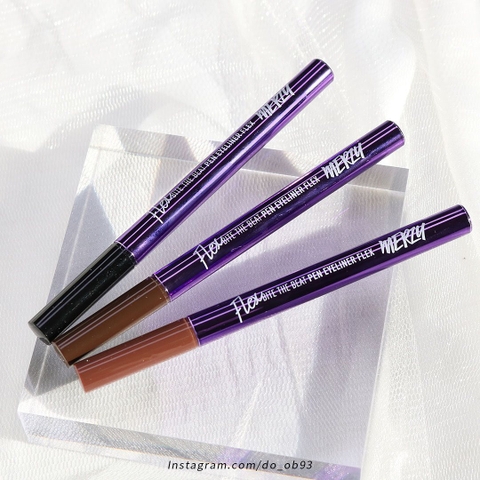 [Phiên Bản Nâng Cấp] Bút Kẻ Mắt Nước Nét Mảnh, Sắc Nét, Lâu Trôi Merzy Bite The Beat Pen Eyeliner Flex 0.6g