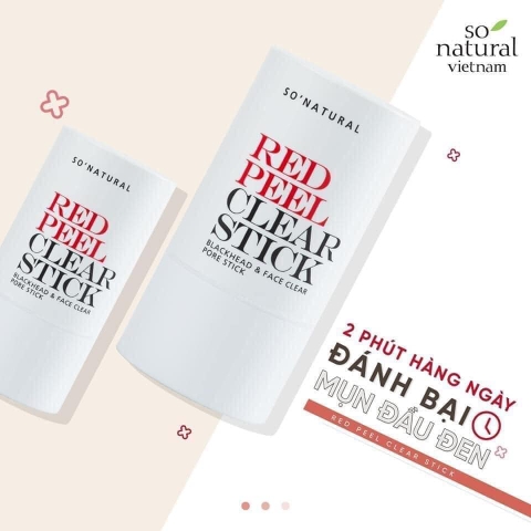 Thanh lăn mụn So’natural Red Peel Clear Stick