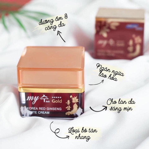 Kem hồng sâm My Gold Red Ginseng White Cream