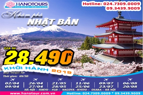 Series Nhật Bản 2019: Hà Nội - Tokyo - Fuji - Nagoya - Kyoto - Osaka - Hà Nội