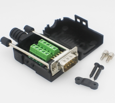 Male DB9 connector 9 pin cable RS232