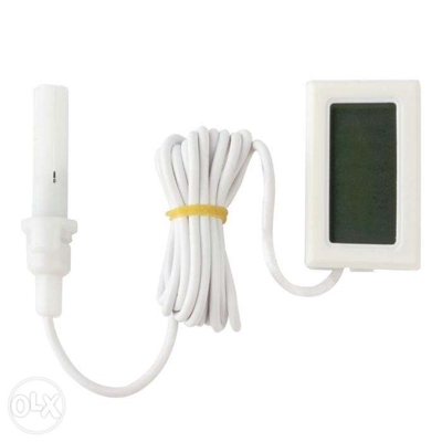 LCD Thermometer Humidity TH-1 white color